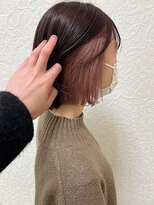 ヴィーヴォ 深江橋店(VIVO) 【 VIVO】定番人気インナーカラーボブ コーラルピンクベージュ