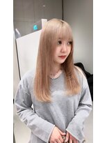 ソル 栄矢場町(SOL)&nbsp;ミルクティーカラー　似合わせカット