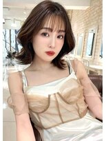 美容室 パルス 静岡鷹匠店(PALS)&nbsp;小顔ミディアムくびれカール/髪質改善 静岡 カラー 縮毛矯正