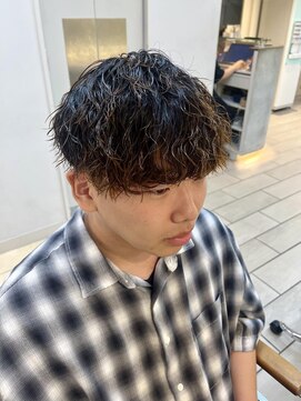 キャンバス バイ ネオリーブ 横浜西口(Canvas by neo.) メンズパーマ　波巻きパーマ　マッシュ　横浜