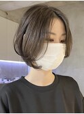 金沢八景切りっぱなしボブタッセルボブショートボブショートヘア