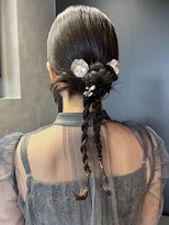 ヘアアレンジ／カチモリ／まとめヘア