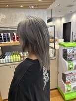 トクテ 高円寺(tokute) くびレイヤーエモージュ前髪ピンクベージュワンカール【高円寺】