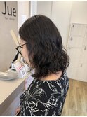 ボブパーマ/コテ巻き風/ミディアム/20代/30代/知立市/刈谷市