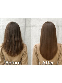 自然な仕上がり！ワンランク上のストレート！ダメージレスな髪質改善縮毛矯正で理想を実現！名駅/名古屋