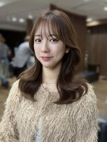 ハピネス 梅田茶屋町店(HAPPINESS)&nbsp;韓国風/レイヤーカット/顔周り/顔まわり/髪質改善/ベージュ