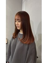 エイム(Aem.) ☆ブリーチなしオレンジ×髪質改善トリートメント