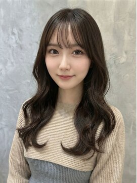 美髪レイヤーカット/顔まわりレイヤー/くびれミディアムレイヤー