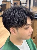 ツイストシャドウパーマルーズパーマ波巻きスパイラルパーマ眉毛