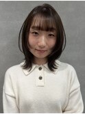 イメチェン/ピンクベージュ/アンブレラカラー/前髪/町田