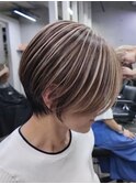 外国人風バレイヤージュ/ハイライト/白髪ぼかし