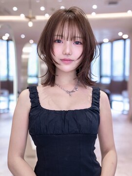 メゾンバイハバナ(maison by HAVANA) 20代30代大人ダークパープル小顔顔まわりレイヤーショートorボブ