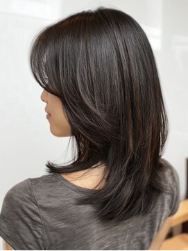 アブニールドール 大山台店 ダークパープル/ナチュラルショート/夏のヘアアレンジ/柏の葉