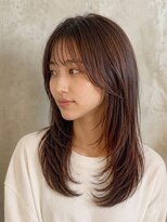 キリ 逗子(kiri)&nbsp;逗子葉山プレトワカラーハッシュカット顔周りレイヤーカットm194