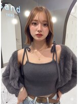 サンド ミュウ 横浜店(sand mieu)&nbsp;くびれボブ/レイヤーボブ/顔周り/韓国顔周りカット/ミディアム
