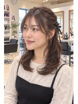 ネイヴスヘアー 香椎照葉店(Neivs Hair)&nbsp;大人上品なねじりハーフツインのセミロング