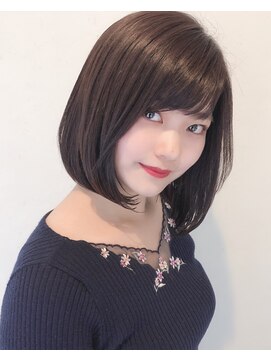 ザブックハンドサロン(The book hand salon) オリーブベージュボブ