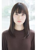 ナチュラルストレート&美肌カラー