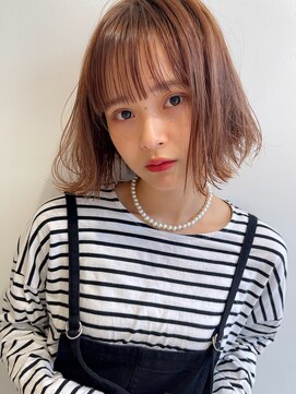 ラノバイヘアー(Lano by HAIR) ２０代３０代４０代５０代小顔ミディアム外ハネボブアッシュ