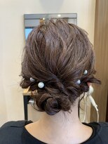 クローバー(CLOVER)&nbsp;♪お呼ばれ♪大人なロープ編みシニヨン♪(CLOVER福島市)