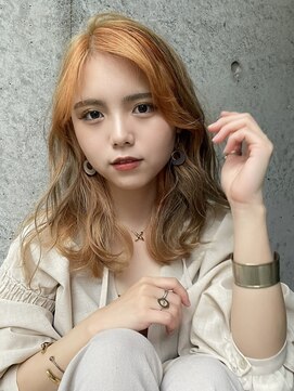 エミュ 天文館店(eMu) オレンジフェイスフレーミングとラテカラー♪