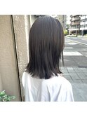 ◎アッシュカラーのミディアムボブ◎