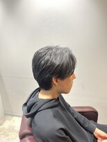 リレーションメンズヘアー(RELATION MEN'S HAIR)&nbsp;ナチュラルセンターパート/ニュアンスパーマ/ダークアッシュ