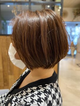 テラス ヘアアンドボタニカル(terrace) 大人ショートスタイル/40代/ベージュ/岩政