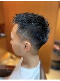 銀座 理容室 ソフトモヒカン フェード
