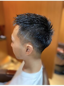 ヘアモード キクチ 銀座店 銀座 理容室 ソフトモヒカン フェード