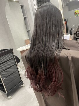 ジエクト カナウ(The Ect canow) ピンクパープル/カシスカラー/裾カラー/グラデーションカラー