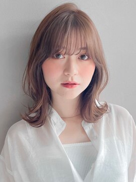リヤン 表参道(lyann) 美髪薄めバングハッシュカットイメチェンサイドバング愛され