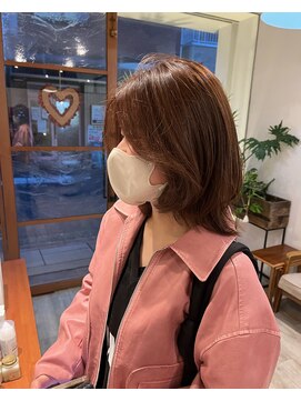 ドゥニカ(donica) レイヤーカット×チョコレートカラー