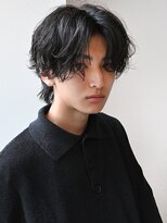 ディッセンバー 神宮前(December) ニュアンスパーマアッシュブラックウルフ波巻きスパイラル渋谷