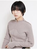 黒髪/グレーベージュ/レイヤーロング/前髪パーマ[新宿駅]