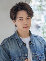 【メンズstyle】ベリーショートニュアンスパーマグレーベージュ