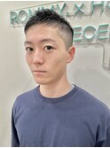 刈り上げオシャレボウズ束感ソフトモヒカン短髪メンズヘア