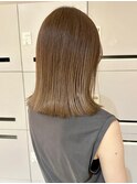 切りっぱなしボブタッセルボブ長めボブ顔まわりレイヤーボブ30代