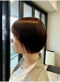 艶髪ショートカット/カラー/ブラウン