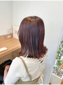 10代20代30代/切りっぱなしボブ/ラベンダーブラウンベージュ