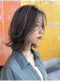 ★ダークブルーワンホンレイヤーミルクティーブロンドボブ
