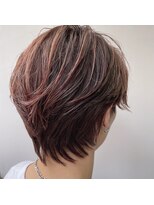 ルッソ チアロ(Lusso chiaro)&nbsp;レッドブラウン/ワインレッド×レイヤーショート