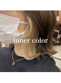 夏カラー◎ブリーチなしオリーブベージュ×外ハネボブ
