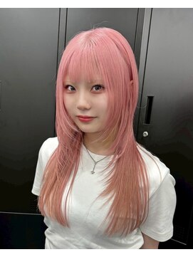 ヌル 神宮前店(Null) ピンクカラー/ケアブリーチ/ブリーチカラー/神宮前/表参道