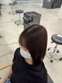 ビーヒアナウ N゜03 金沢駅西店(BE HERE NOW) 自然に丸まる縮毛矯正。前髪のみの矯正もお待ちしております