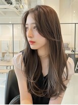 スリーピースヘア 恵比寿(3PeaceHair)&nbsp;ミルクティーアッシュハイトーン透明感グレージュ極細ハイライト