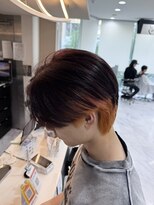 リード 渋谷店(REEED) 《メンズデザインカラー》レッドブラウン×オレンジ