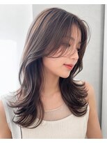 アンサ 城陽寺田店(ANSA)&nbsp;ナチュラル韓国風レイヤー × 艶ブラウン