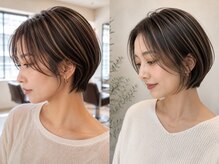 ヘアアンドメイク エジェリ(hair&make egerie)の雰囲気（ハイライトとショートで作る動きのあるスタイルに！[白髪ぼかし]）