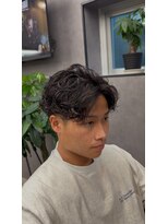 リッチブランドアンドコー 守口店(Rich Brand&Co)&nbsp;センターパート波巻きパーマスパイラルパーマツイストスパイラル